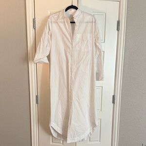 Anthropologie Cream Button Down Shirt